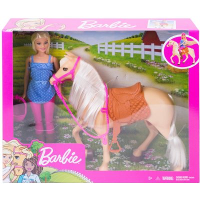 Barbie jezdecký set s koněm a helmou – Zboží Dáma