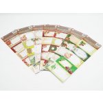 Anděl Přerov Samolepicí jmenovky na dárky se zlatou ražbou 5 ks 22 x 8,5 cm – Zboží Dáma