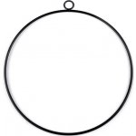 Prima-obchod Kovový kruh na lapač snů k dekorování Ø25 cm 3 černá mat – Zboží Dáma