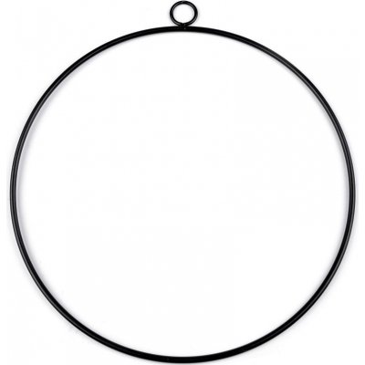 Prima-obchod Kovový kruh na lapač snů k dekorování Ø25 cm 3 černá mat – Zboží Dáma