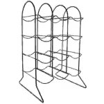 HIT Stojan na víno kovový černý 12 lahví – Zboží Mobilmania