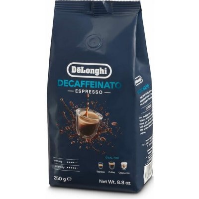 Delonghi Decaffeinato 50 % Arabica Robusta zrnková 250 g – Hledejceny.cz