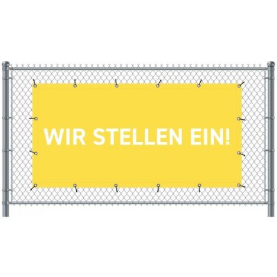 Jansen Display Standardní banner na plot 200 x 100 cm Přijímáme nové zaměstnance Němec žlutá