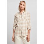 Ladies Turnup Checked Flanell shirt whitesand/lighttaupe – Zboží Dáma