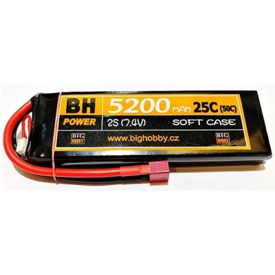 BH Power Li-pol baterie 5200 mAh 2S 25C 50C – Zboží Mobilmania