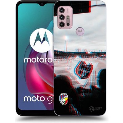 Picasee silikonové Motorola Moto G30 - FC Viktoria Plzeň B černé