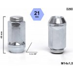 Kolová matice M14x1,5 kužel, prodloužená , klíč 21, D29D ; výška 49 | Zboží Auto