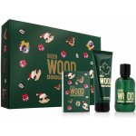 Dsquared2 Green Wood EDT 100 ml + sprchový gel 100 ml + pouzdro na karty dárková sada – Hledejceny.cz