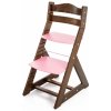 Dětský stoleček s židličkou Hajdalánek rostoucí židle Maja ořech růžová
