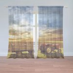Sablio Záclony Traktor s vlečkou: 2ks 150x250cm – Hledejceny.cz