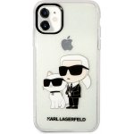 Pouzdro Karl Lagerfeld IML Glitter Karl and Choupette NFT iPhone 11 čiré – Hledejceny.cz