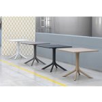 Nardi Bílý plastový zahradní stůl Clip 80 x 80 cm – Hledejceny.cz