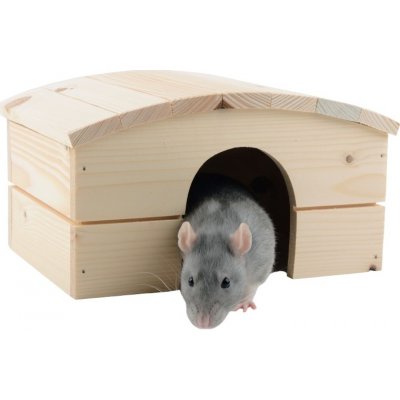 Vlastimil Morávek Domek dřevo morče obloukovitá střecha 23 x 17 x 14 cm – Hledejceny.cz