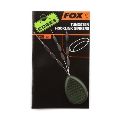 Fox Stopery na návazce Edges Tungsten Hooklink Sinkers 9ks – Zboží Mobilmania