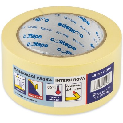 Colltape Páska lepicí maskovací 48 mm x 50 m žlutá – Zbozi.Blesk.cz