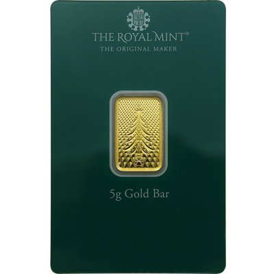 The Royal Mint Christmas Tree/Vánoční stromeček zlatý slitek 5 g – Zboží Dáma