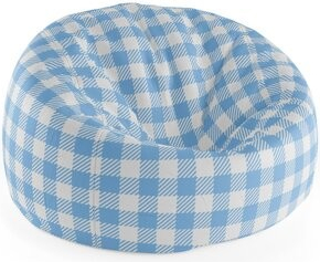 Sablio Sedací vak Cocoon Košilový vzor 75 x 45 x 35 cm