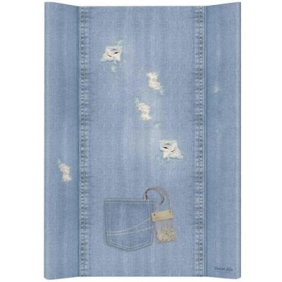 Ceba Baby podložka na komodu 2-hranná Denim Style Shabby modrá měkká 70 x 50 – Zbozi.Blesk.cz