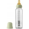 Láhev a nápitka Bibs Baby Bottle skleněná láhev Sage 225 ml