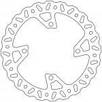 MOTO-MASTER Nitro brzdový kotouč - ZADNÍ BRZDA KAWASAKI KXF 250 (2020) / KXF 450 (2019-2022) - průměr 250mm | Zboží Auto