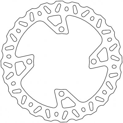 MOTO-MASTER Nitro brzdový kotouč - ZADNÍ BRZDA KAWASAKI KXF 250 (2020) / KXF 450 (2019-2022) - průměr 250mm | Zboží Auto