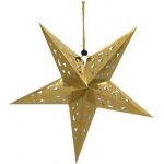 Vánoční lampion hvězda zlatá 40cm – Hledejceny.cz