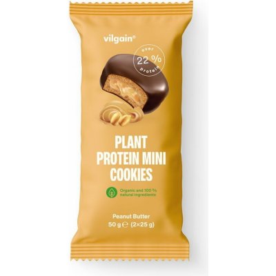 Vilgain Plant Protein Mini Cookies arašídové máslo 50 g – Zboží Dáma