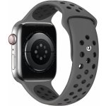 Eternico Sporty pro Apple Watch 38mm / 40mm / 41mm Deep Black and Gray AET-AWSP-BlGr-38 – Zboží Živě