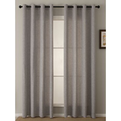 MKLuzkoviny.cz Závěsy Zara šedá – 140 × 180 cm (2 ks) – Zboží Dáma