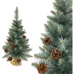 TRENDIE Vánoční stromek Smrk stříbrný se šiškou 55 cm – Sleviste.cz