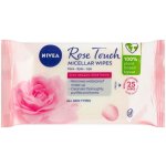 Nivea Micellar Wipes Aqua Rose odličovací ubrousky 25 ks – Zboží Dáma