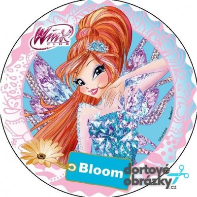 Jedlý tisk WINX ● materiál: FONDÁNOVÝ DECORLIST ✴️, ● velikost: průměr 20 cm ☝ – Zboží Mobilmania