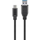 Goobay 71221 USB 3.0,USB 3.1 USB A vidlice, USB C vidlice, 2m, černý