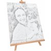 Vymalujsisam.cz Tečkování - Vytečkuj si svoji fotku! Velikost: 40x50cm, Rámování: S vnitřním rámem, Barva teček: Černá