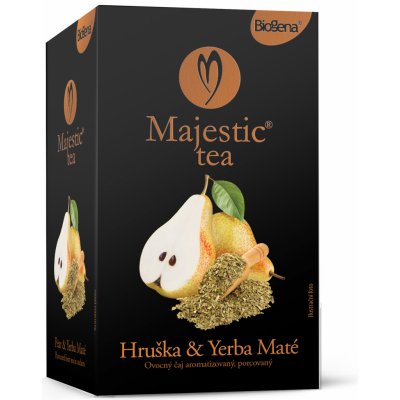 Biogena Majestic Tea hruška a yerba maté 20 x 2,5 g – Hledejceny.cz