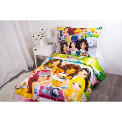 Halantex povlečení Lego Friends párty bavlna 140x200 70x90 od 639 Kč -  Heureka.cz