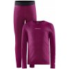 Craft set CORE Warm Baselayer Junior J růžová a černá