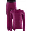 Craft set CORE Warm Baselayer Junior J růžová a černá