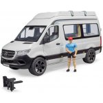 Bruder 2672 MB Sprinter Kemping s řidičem a příslušenstvím – Zboží Mobilmania