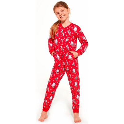 Dívčí pyžamo 954/162 Gnomes2 červené