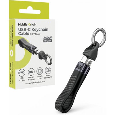 Mobile Origin MO-UK-CB17-BLK USB-C 240W 40Gbps 8K černý – Sleviste.cz