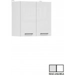 Junona Line Tafla skříňka G2D/60/57, bílá/světle šedý lesk – Zboží Dáma