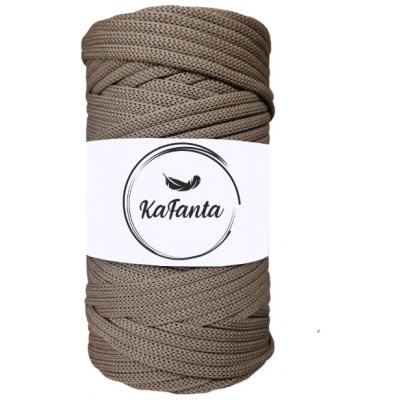 Polyesterová příze plochá 5mm/100m mokka – Zboží Dáma