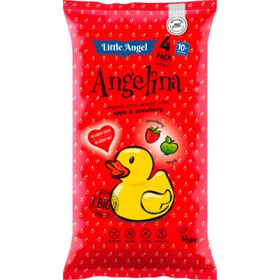 Little Angel Bio Snack kukuřičný Angelina jablko jahoda 30 g – Zbozi.Blesk.cz