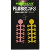 Rybářská zarážka Korda Floss Caps Zarážka Pink/Yellow