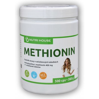 Nutri House L-Methionin 400 500 kapslí