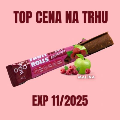 OGO Ovocná rolka jablko-malina 15g – Sleviste.cz