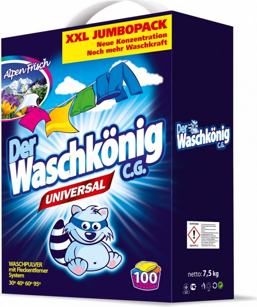 Waschkönig universální prací prášek 7,5 kg