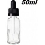 Green Sound Skleněná lahvička s kapátkem 50ml čirá 1ks – Zboží Dáma