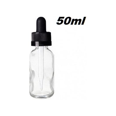 Green Sound Skleněná lahvička s kapátkem 50ml čirá 1ks – Zboží Dáma